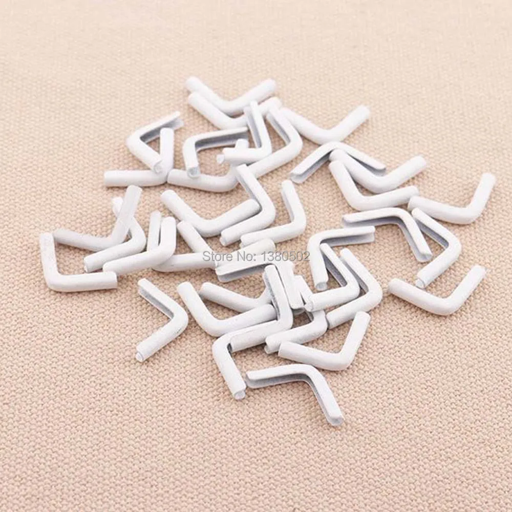 100pcs/lot white color 14mmx20mm Small  Metal Corner Protector note Book Scrapbooking Albums menu Corner