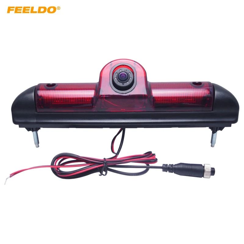 

FEELDO Car LED Brake Light IR Rear View Reversing/Parking Camera For Fait Ducato/Peugeot Boxer/Citroen Jumper #5369