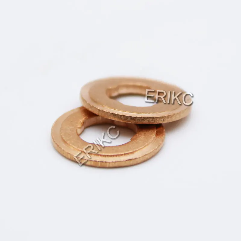 ERIKC 10PCS Nozzle Gasket Ring 2mm Common Rail Injection Copper Washer for Siemens Piezo Injector Heat Shield