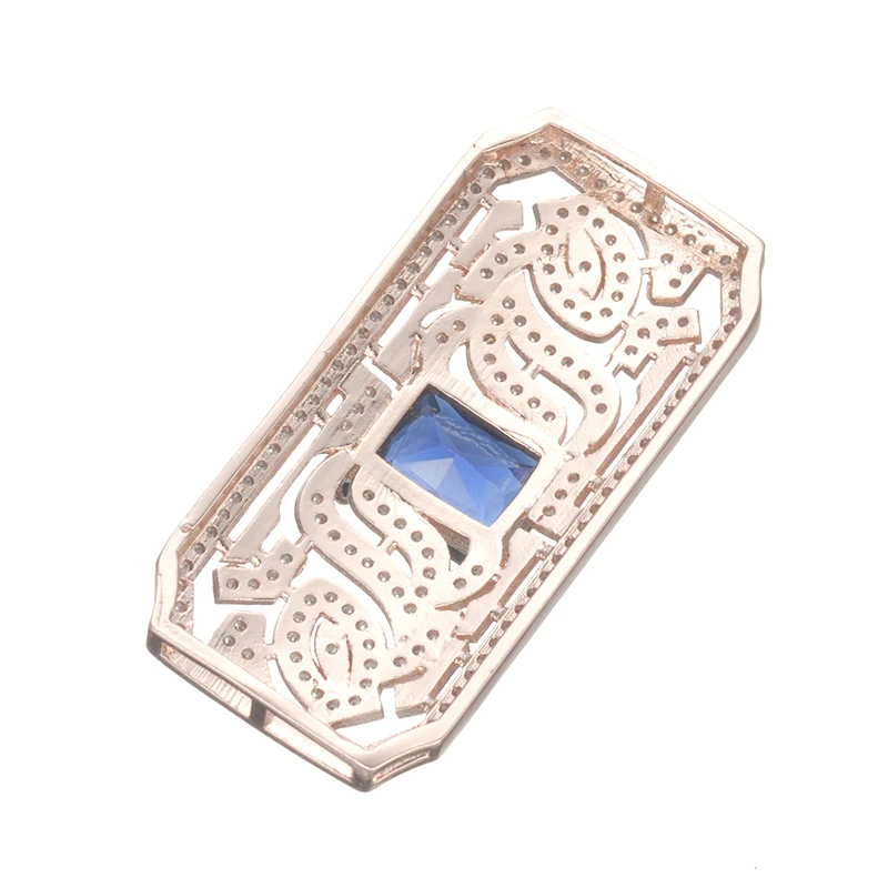 New Fashion Jewelry Vintage Geometric Charms For Jewelry Making Diy Micro Pave Jewelry Shining Zircon Charms Connectors Bijoux