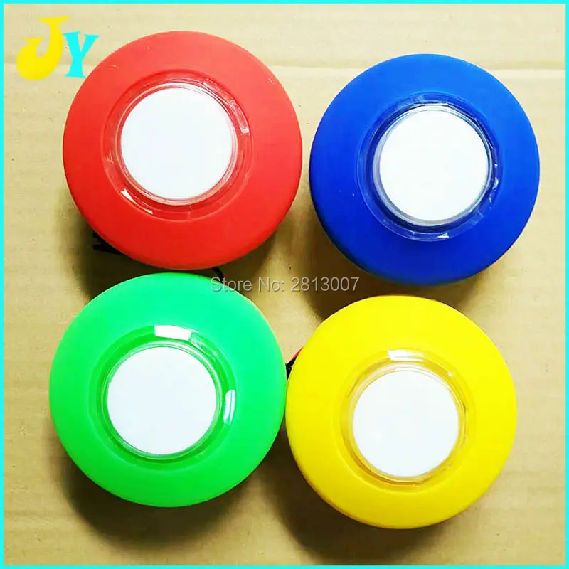 76mm Colorful Lights LED push button Illuminated Silicone material with microswitch for Arcade game cabinet