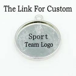 Custom Sport 10pcs American Football Baseball Hanging Dangle Charms DIY Bracelet&Bangles Jewelry Accessory