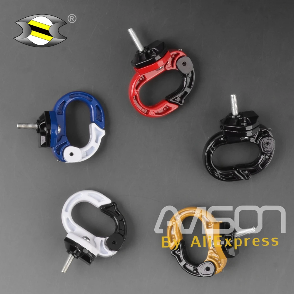 Universal Motorcycle Scooter Bag Bottle Hook Bicycle Helmet Holder Aluminum Alloy  Hanger with Screws Luggage Hook Mount