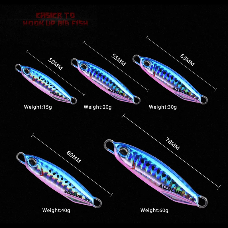 ALLBLUE New DRAGER Metal Cast Jig Spoon 15G 30G Shore Casting Jigging Fish Sea Bass Fishing Lure  Artificial Bait Tackle