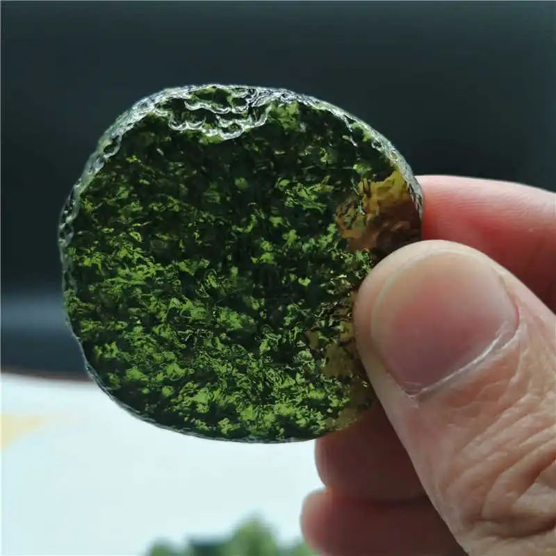 20g-25g New Products Natural Czech Moldavite green aerolites crystal Reiki Healing stone energy apotropaic take along gem