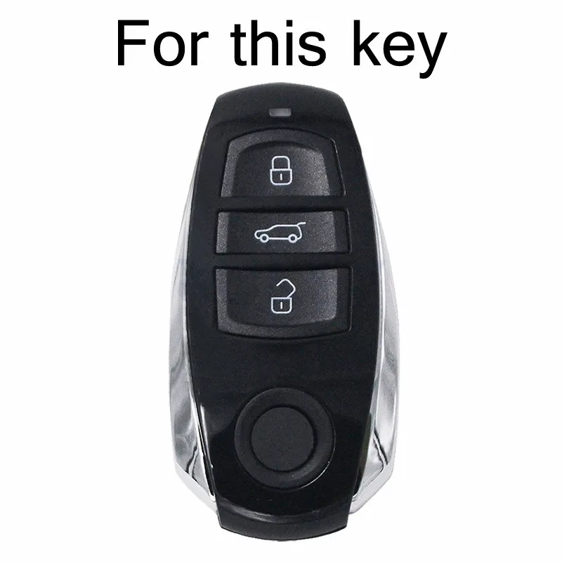 AX 3 Button  For VW Touareg Silicone Remote Key Case Fob Shell Cover Skin Holder 2010 - 2018