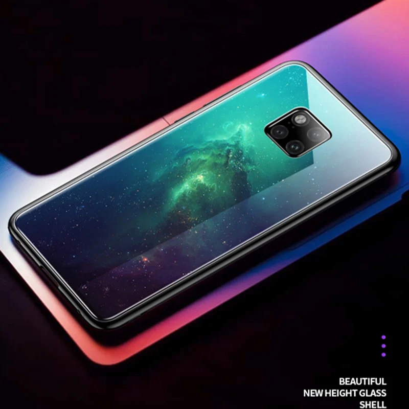 New For Huawei Mate 20 pro X phone Case Tempered glass cover For Huawei Mate20 pro X Protective casing mate 20pro 20X Shell