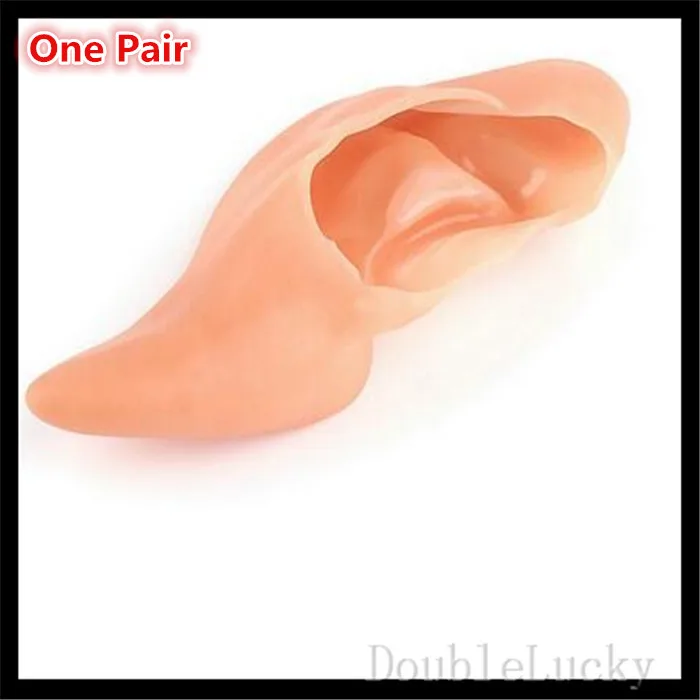 Halloween Party Cosplay Accessories Latex Soft Pointed Prosthetic Wizard Elf Fairy Hobbit Vulcan Spock Alien Costume Tips Ears