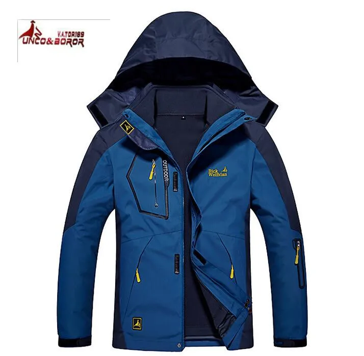 Chaqueta impermeable hombre 2 en 1 para trekking y esquí - imagen 2
