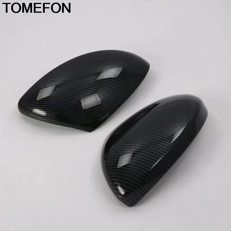 

TOMEFON For Nissan Altima Teana 2019 Side Rear View Mirror Cap Cover Trim Interior Accessories ABS Chrome Sliver Carbon Fiber