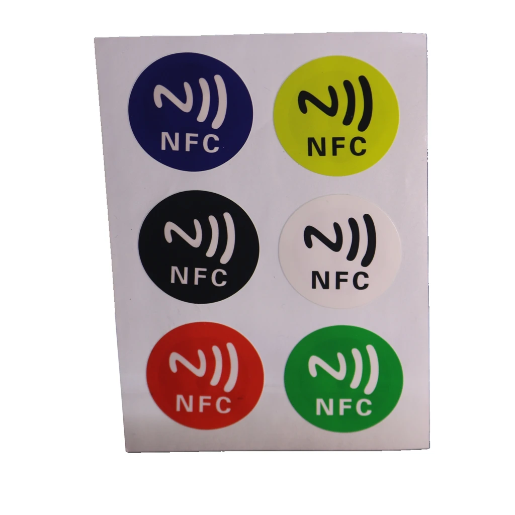 6PCS 213 Chip Universal NFC Sticker 13.56mhz ISO1443A