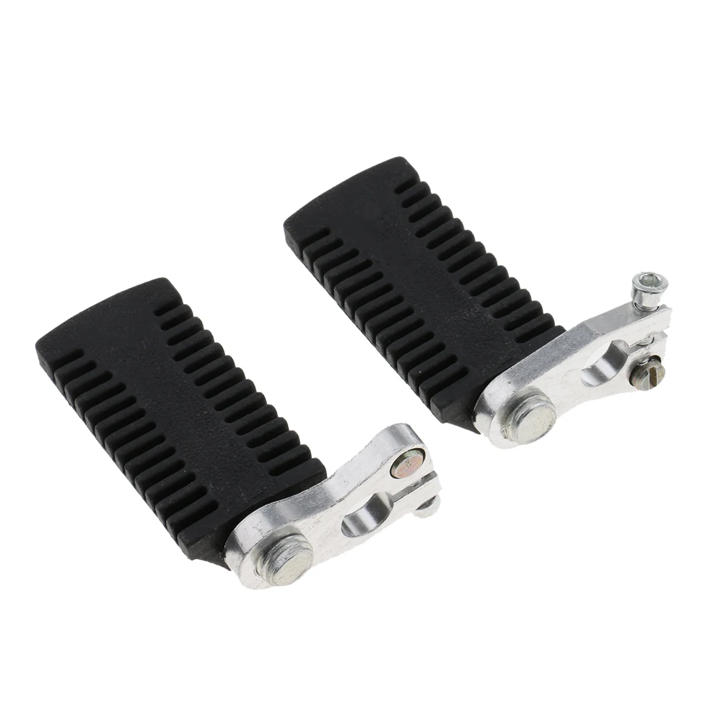 2pcs Motorcycle Pedals Foot Pegs Rest Motorbike universal Footrests Footpegs Rider for 47cc 49cc Mini Motor Pocket Dirt Pit Bike
