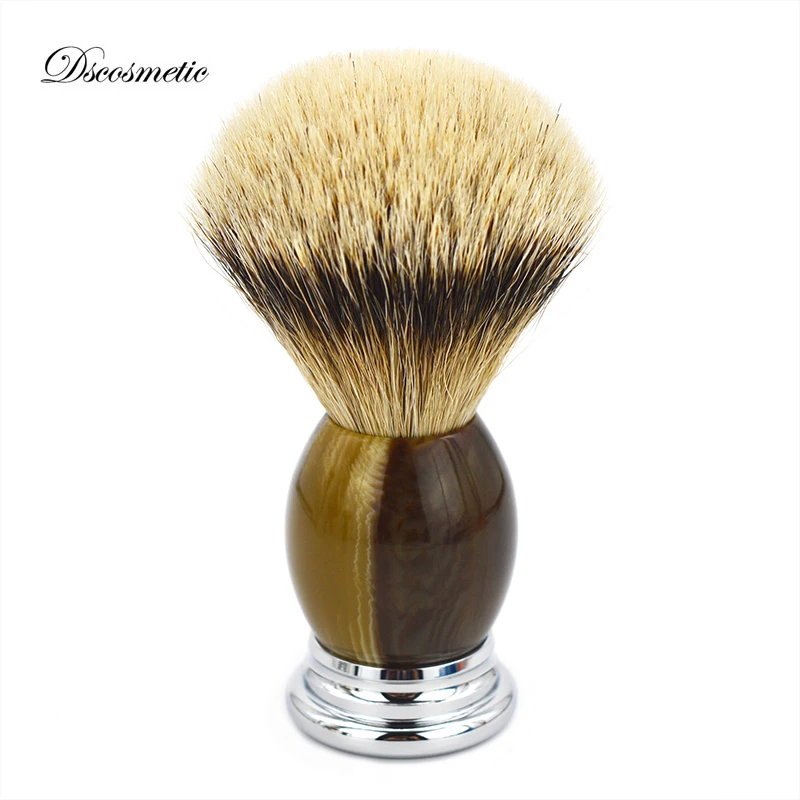 

DS shaving brush new arrival silvertip badger hair and resin handle shave barber tool