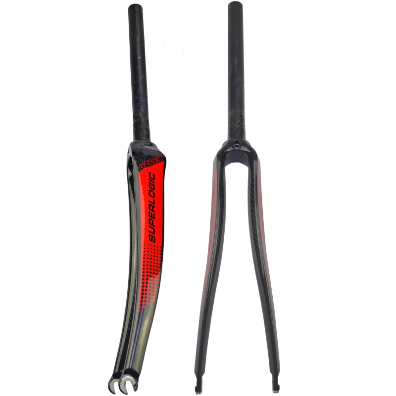 

NEW arrivel superlogic Carbon Fork Full Carbon Fiber Road Bicycle Fork Cycling Bike Fork Bike Parts superlight fork 360g