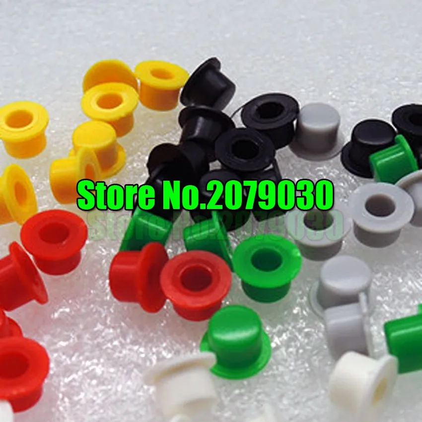 

MIX 7 Color Key hole cap A101 / Outer Diameter 5.5 / High 4.5 / Inner Hole 3.1 Fit for 6x6 6*6 Tact Switch 200pcs