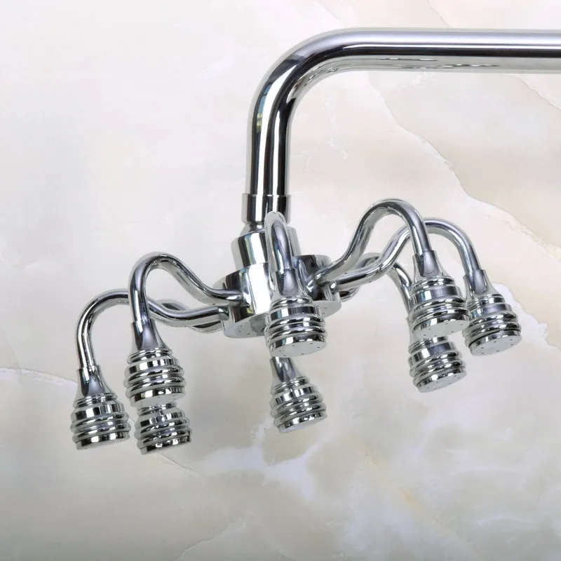 Acessório para banheiro (padrão 7.7 ")-1/2 polegadas (polegadas) em latão cromado com formato de oito garras para banheira/chuveiro de chuva