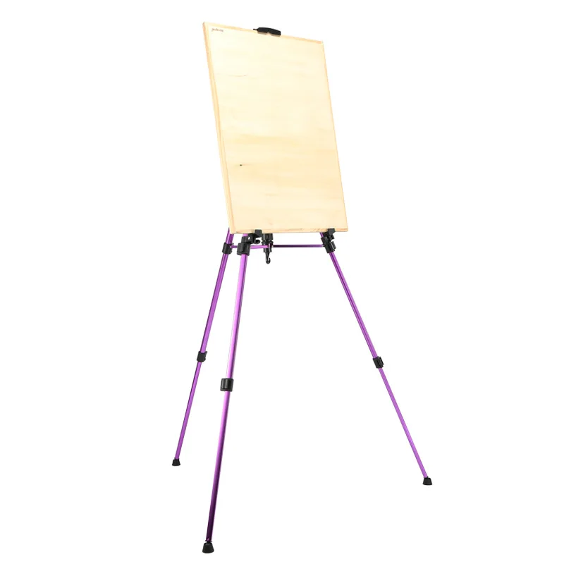 Art Supplies Small Colorful Aluminum Alloy Easel Drawing Stand Hand Telescopic Sketch Drawing Frame Multicolor Mini Easel