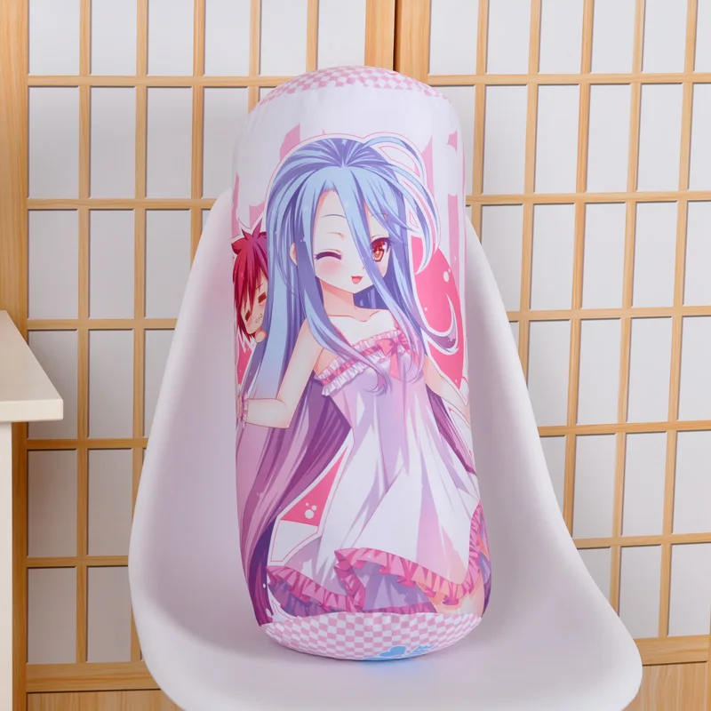 New Anime Cartoon No Game No Life Column Neck Pillow Coussin Bed Decoration Gift