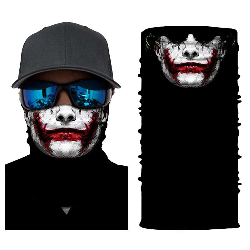 

Clown Face Shield windproof mask Balaclava Neck Face Mask Scarf Cycling Fishing Ski Bicycle Hunting Outdoor Face Mask Headwear