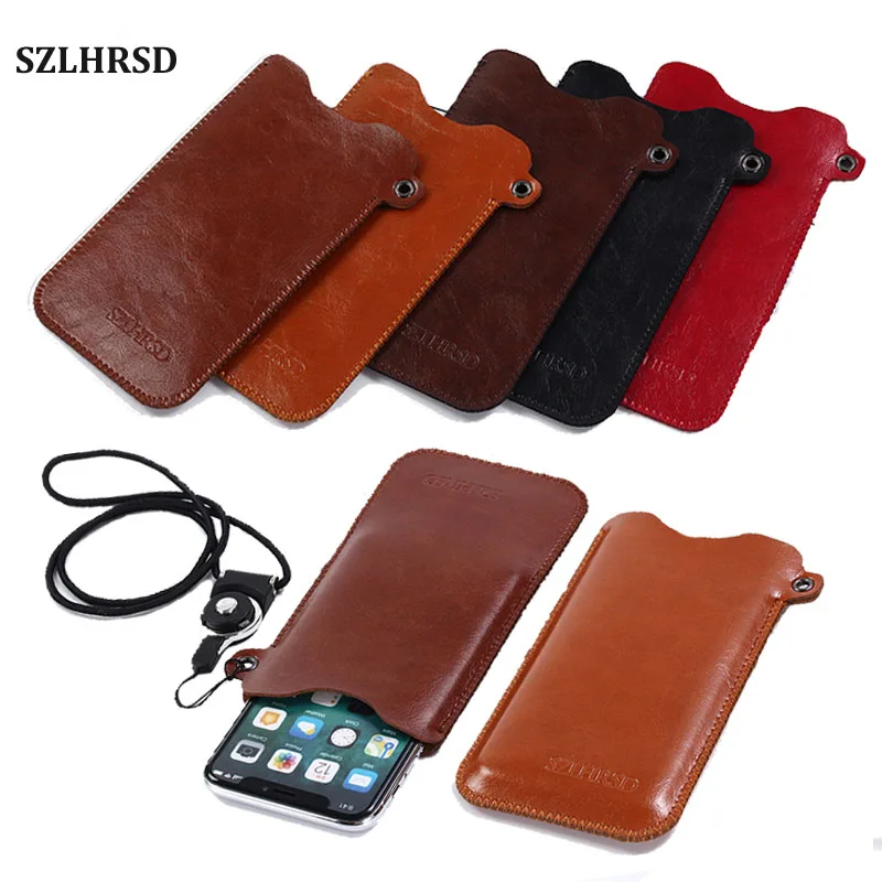 SZLHRSD Mobile Phone Case Hot selling slim sleeve pouch cover + Lanyard ,for Blackberry DTEK50 DTEK60 Leap Priv z30