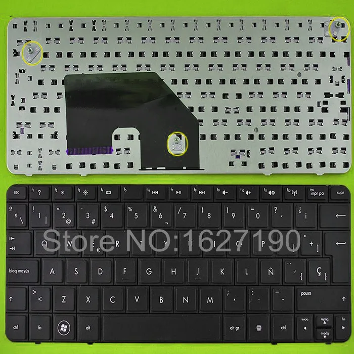 New SP/Spanish Laptop Keyboard for HP CQ10-400/MINI 110-3000 BLACK Replacement Replace Notebook Keyboards