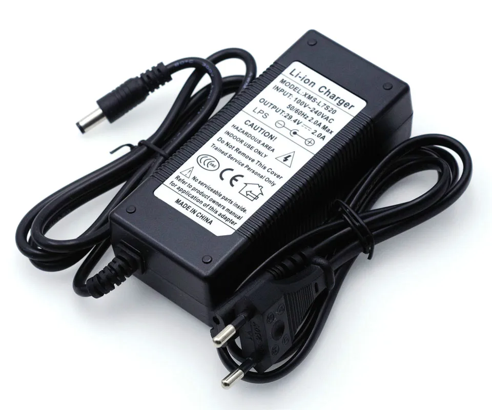 VariCore 29.4 V 2A 18650 Lithium battery Pack Charger 7String Constant current constant voltage 24V Polymer Lithium Charger