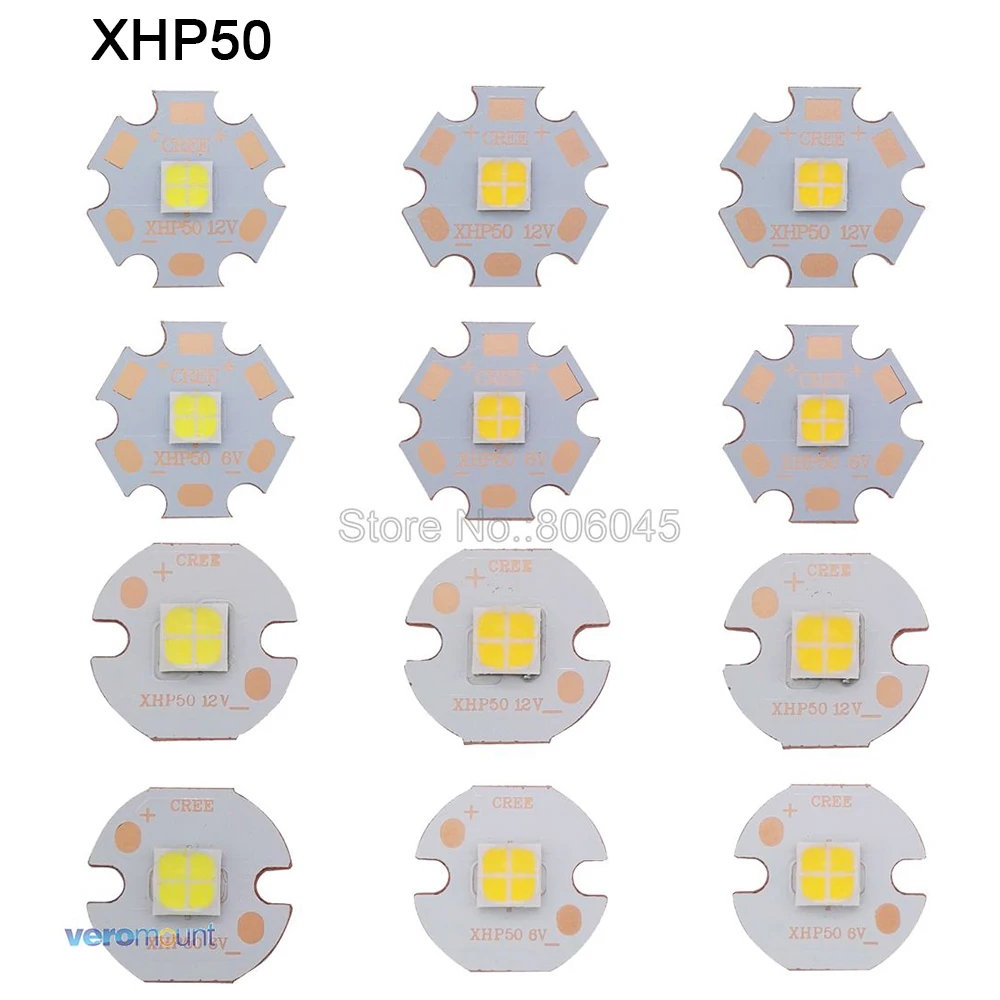 ハイパワーLEDタッチ、クールホワイト、ニューホワイト、ウォームホワイト、6v、12v、16mm、20mm、銅PCB、オリジナル、xhp50、xhp50.2、xhp70、xhp70.2