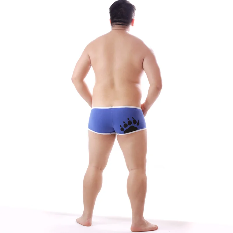 Free Shipping Men\'s Plus Size Bear Claw Bear Paw Boxers Bear Underwear Sexy Shorts Design For Gay Bear M L XL XXL XXXL