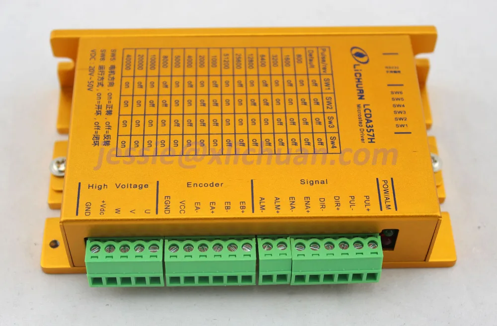 Hot sell high speed Lichuan 3 phase Nema23 closed loop stepper driver controller Nema 23 LCDA357H can replace Leadshine HBS507