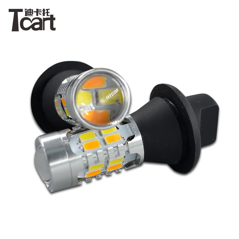 Tcart WY21W 7440 For Toyota Camry Car DRL Daytime Running Lights Turn Signals Auto Led Bulbs  Drl Turnlight All In One