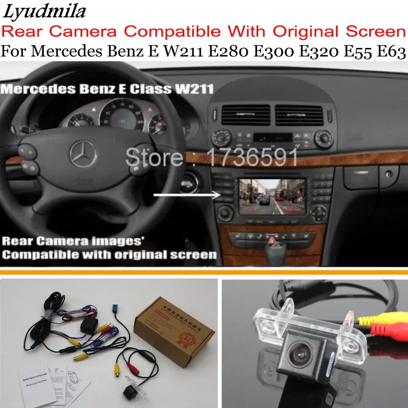 For Mercedes Benz E W211 E280 E300 E320 E55 E63 CLC Class CL203 Original Screen Compatible HD Car Rear View Reverse Camera Sets