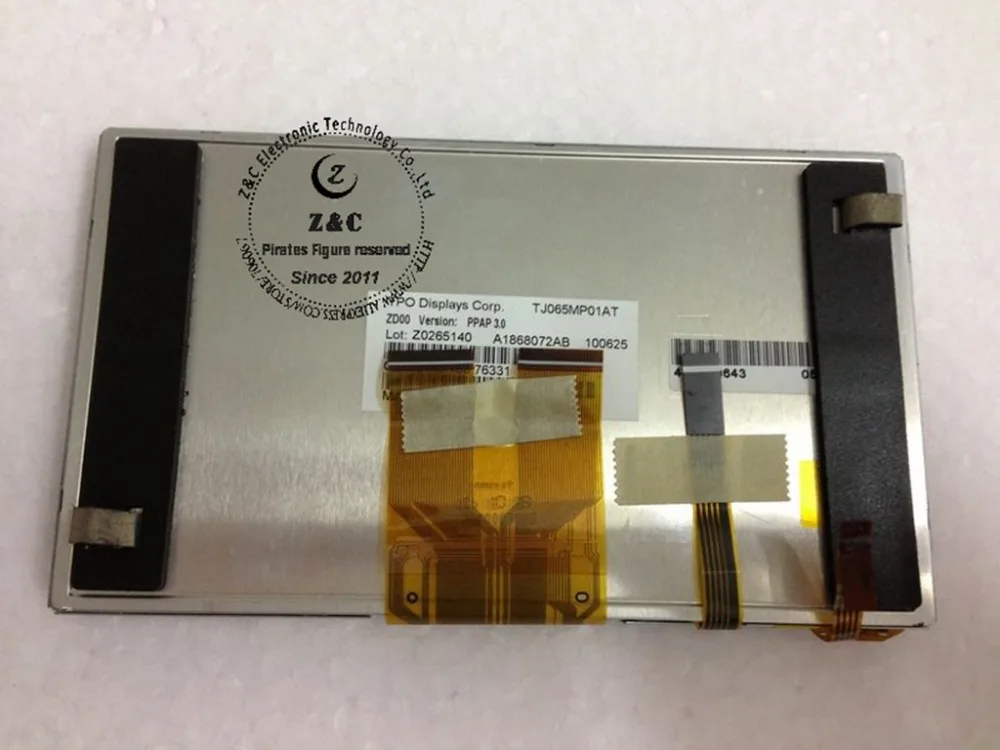 

TJ065MP01AT TJ065MP02AA Оригинальный 6,5-дюймовый ЖК-дисплей класса A + с дигитайзером сенсорного экрана для автомобильной GPS-навигации для TPO