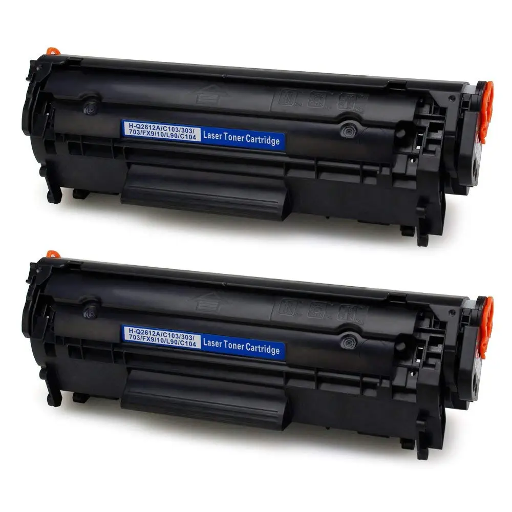 2Pack Compatible Toner Cartridge For HP LJ 1010 1012 1015 1018 1020 1022 3010 3015 3020 3030 3050 M1005 Printer Q2612A 2612A 12a