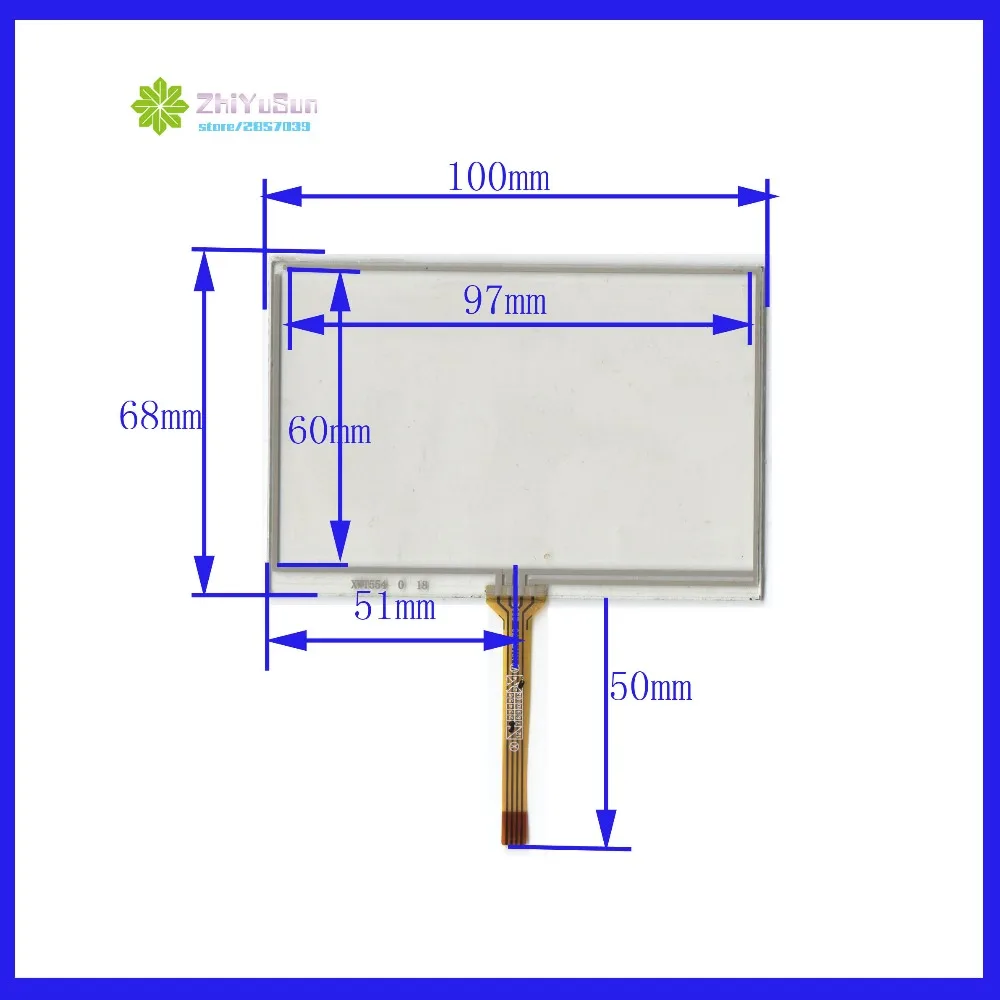 

NEW XWT554 4.3inch 4 line for Car DVD touch screen panel 100*68 TouchSensor FreeShipping 100mm*68mm for Digital compatible