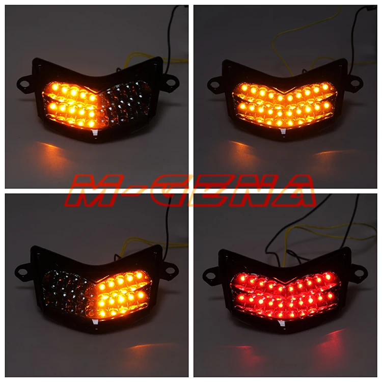 Motorcycle LED Rear Signal Lamp Tail Brake Light For Ninja ZX-6R ZX6R ZX636 Z750S 05-06 ZX-10R 2006-2007 05 06 07