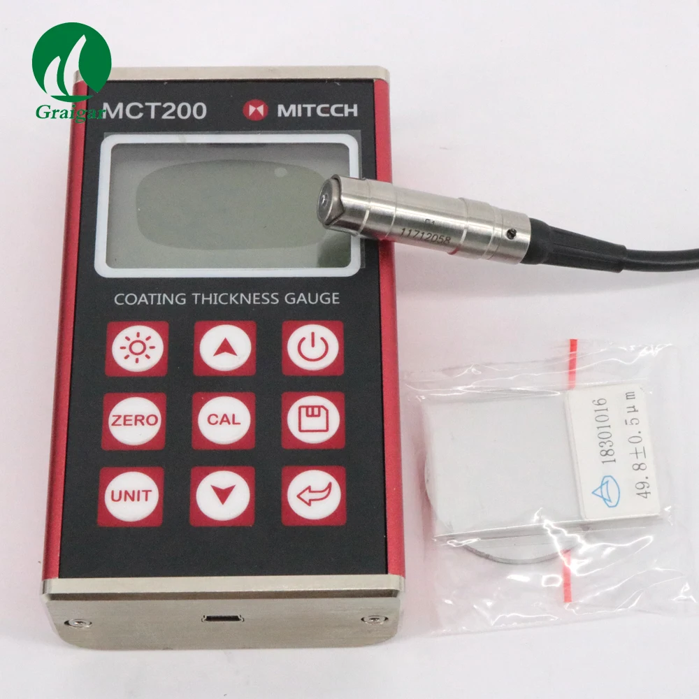 مقياس سمك طلاء الطلاء MCT200 الحث المغناطيسي والتيار الدوامي