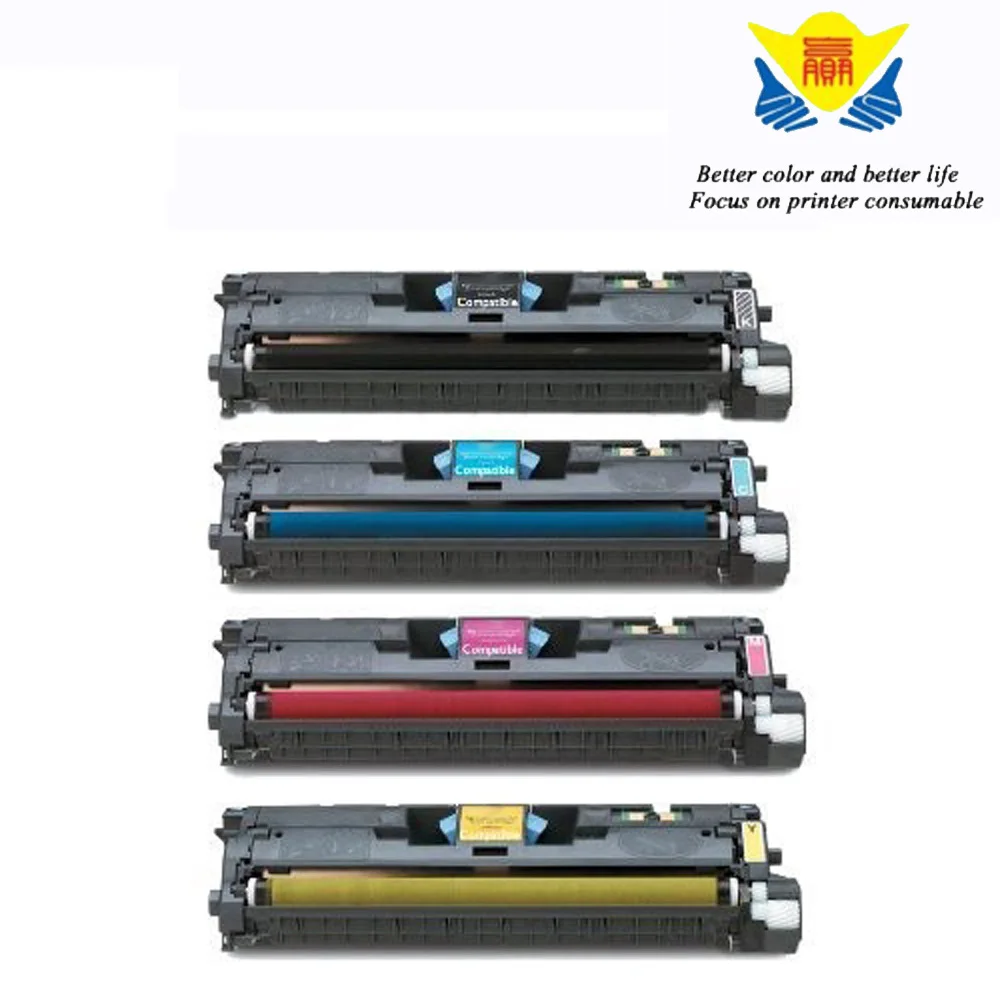 

JIANYINGCHEN compatibe toner cartridge Q3960 Q3961 Q3962 Q3963 replacement for HPs Color LaserJet 2550 2800 2840 laser printer