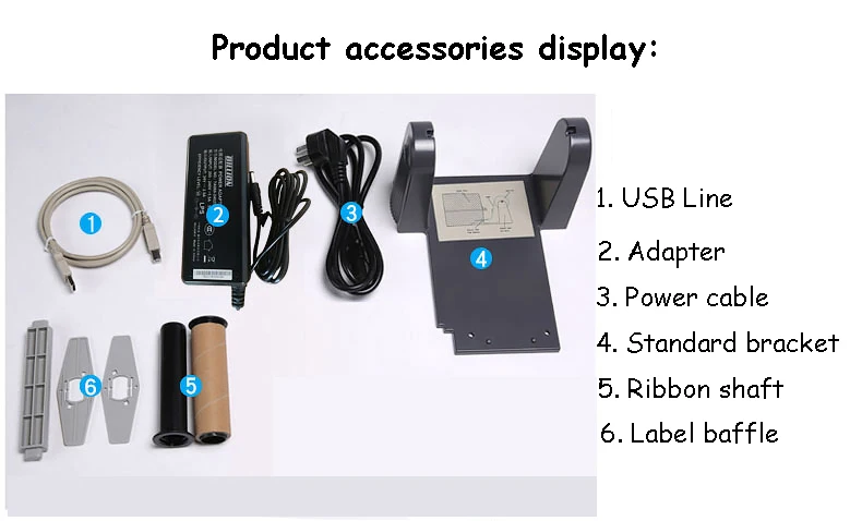 Barcode Label Printer Thermal Ribbon Clothing Tag Sticker Washing Label Self-adhesive Label Machine ttp-244pro