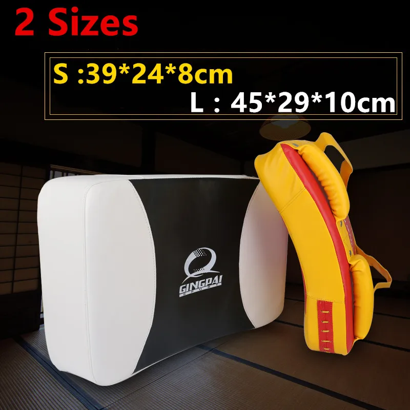 45*29*10cm big kicking pad curved Iran Boxing pads PU leather adult kids Muay thai Taekwondo karate MMA target Karate protectors