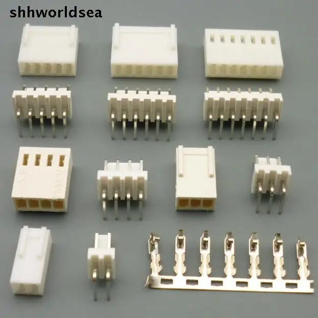 shhworldsea 100sets/Lot Connector Header 2.54mm KF2510 2P 3P 4P 5P 6P 7P 8P 9P 10P  Kit Housing Pin header Terminal