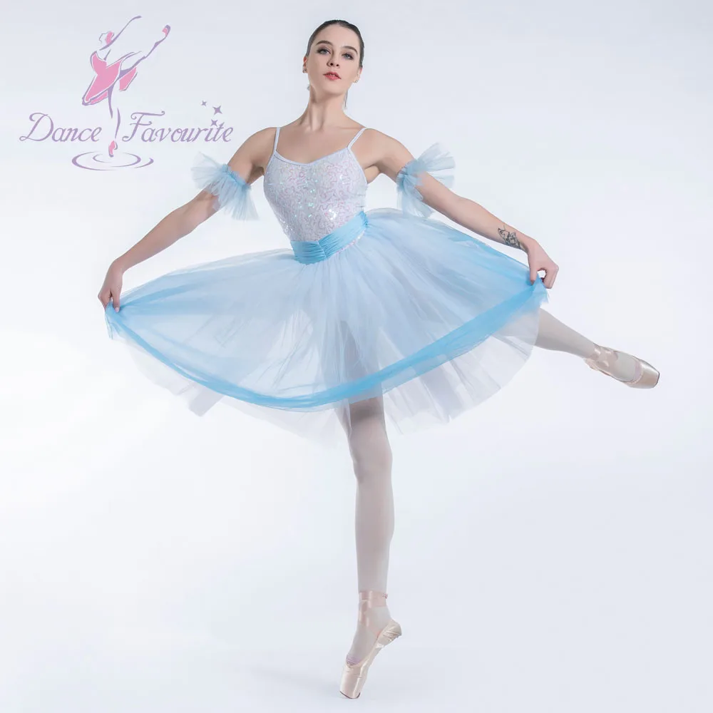 Dança favorita ballet tutus 19163 branco lantejoulas rendas romântico ballet tutu palco desempenho ballet traje