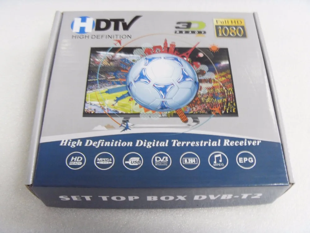 High Definition Digital Terrestrial Receiver MINI HD DVB-T2 STB T2 Set Top Box Support MPEG4 2K/8K /HDCP 1.1