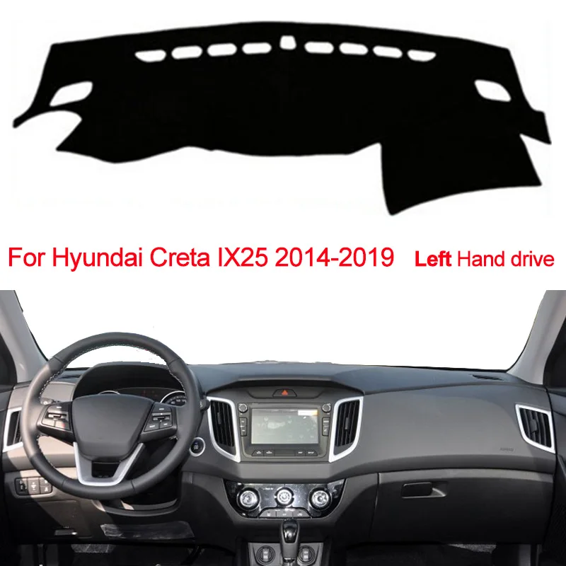 Car Dashboard Cover For Hyundai Creta Ix25 2014 2015 2016 2017 2018 2019 Dash Board Dash Mat Pad Carpet Cover Auto Sun Shade