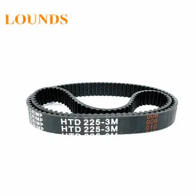 

Free Shipping HTD225-3M-17 teeth 75 width 17mm length 225mm HTD3M 225 3M 17 Arc teeth Industrial Rubber timing belt 5pcs/lot