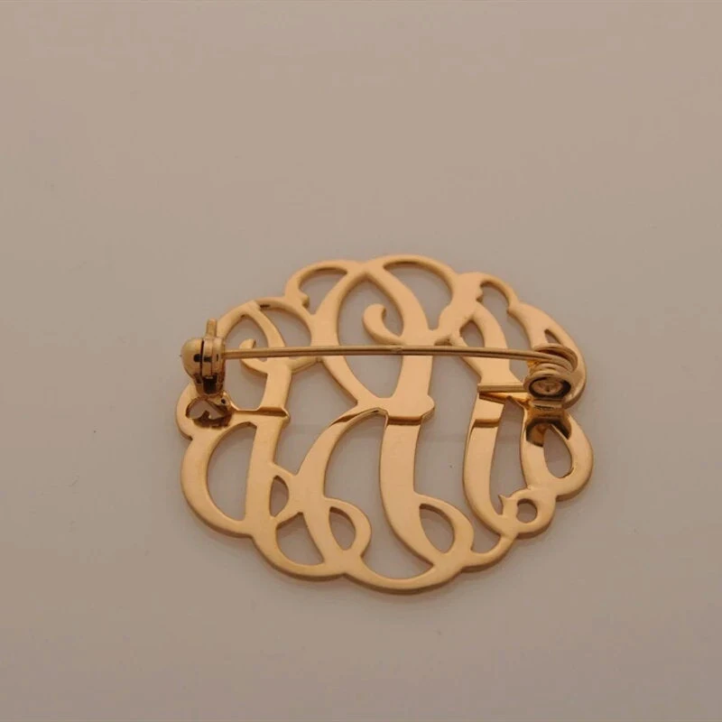 Nome personalizzato Spille Bijoux Femme In Acciaio Inox Monogramma Nome Spilla Personalizzata broche Donne Boho Spille s Iniziali Broche Gioielli