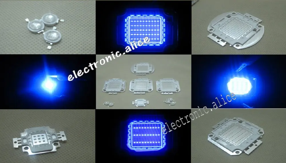 ハイパワー青色ledライト,水族館用,1w,5w,10w,20w,30w,50w,100w,460nmチップ