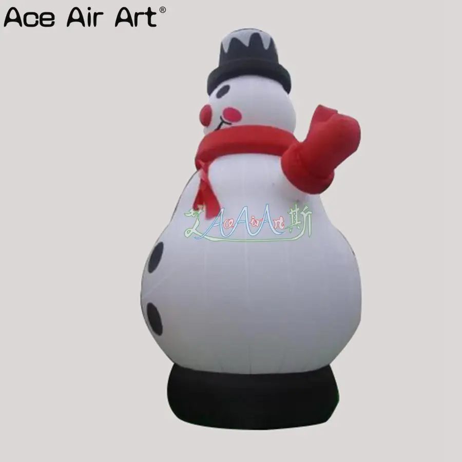 7m H Giant Outdoor Inflatable Christmas Figures Air Blown Snowman with Base Free Stands for Christmas Decoration Display