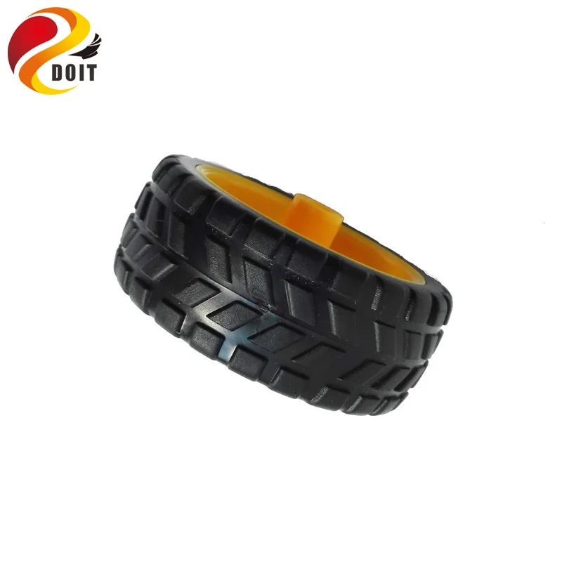 Roue de moteur TT 65mm, 2 pièces, pour moteur à engrenages 2wd, accessoire de châssis, roue Omni, bricolage, jouet RC, modèle de Robot télécommandé