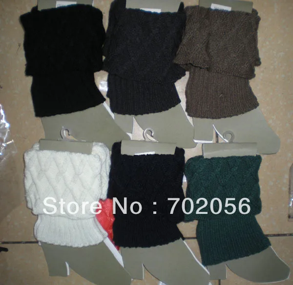 

Knitted leg warmers Tight LEG CORVER Sexy Socks boot cover 20 pairs/lot #3473