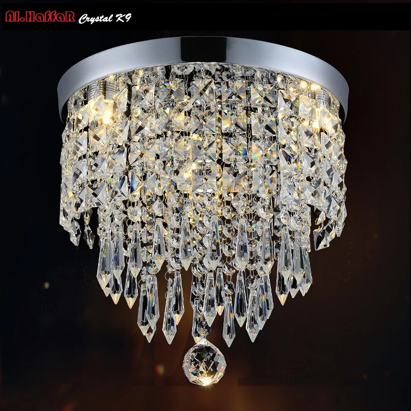 Modern crystal ceiling Lights LED corridor LED Ceiling crystal Lights Living Room luminarias AC110V/240V Crystal Ceiling lamp